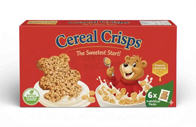 cereal with bear on boxes