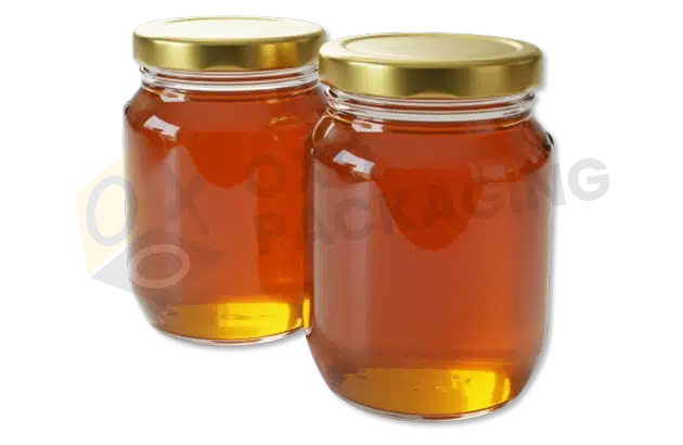 Custom Printed Glass Honey Jars Packaging