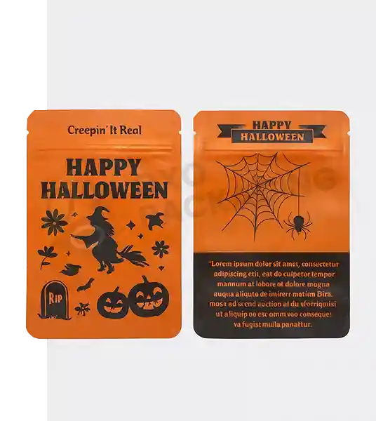 Custom Printed Halloween Mylar Bags