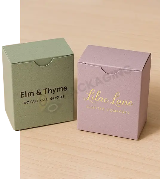 One Piece Color Tinted Kraft Tuck Top Gift Boxes