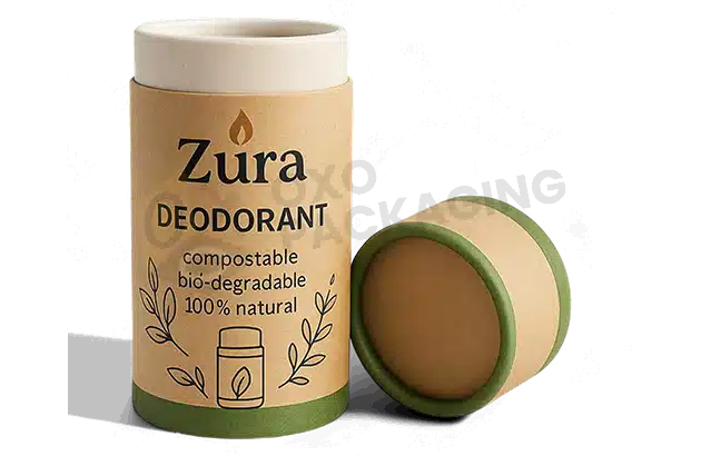 Custom Printed Paper Deodorant Tubes Packaging