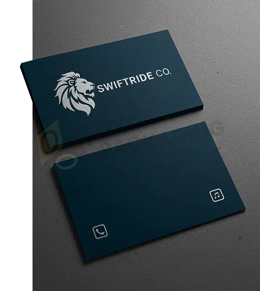 custom silver foil business cards