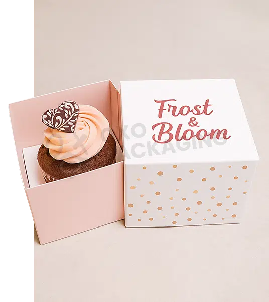 personalized branded cup cake boxes