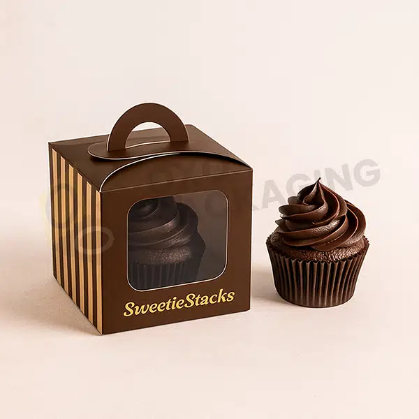 custom branded cup cake boxes wholesale