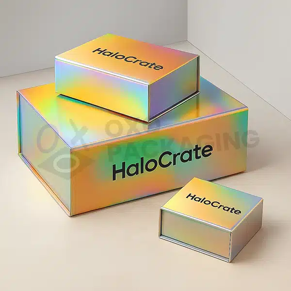Custom Holographic Rigid Boxes