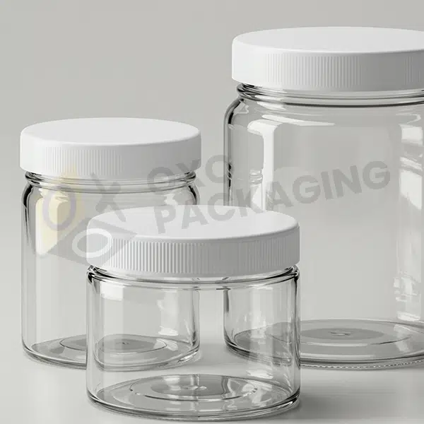 glass jars plastic lids wholesale