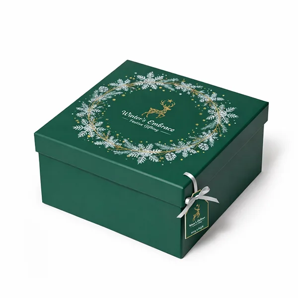 green christmas gift box