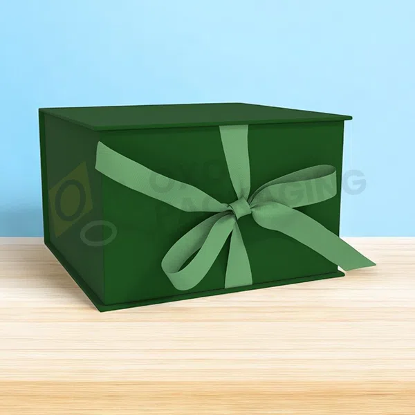 Green Magnetic Gift Boxes Bulk