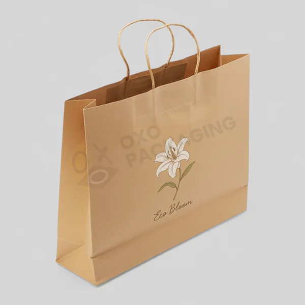 kraft landscape paper bag