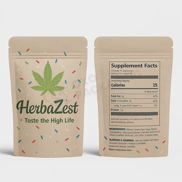 personalize flavored weed bags