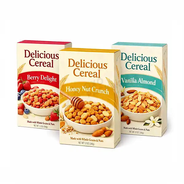 custom mini cereal boxes