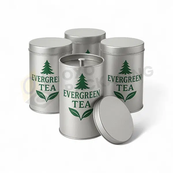 custom printed tea tin canister